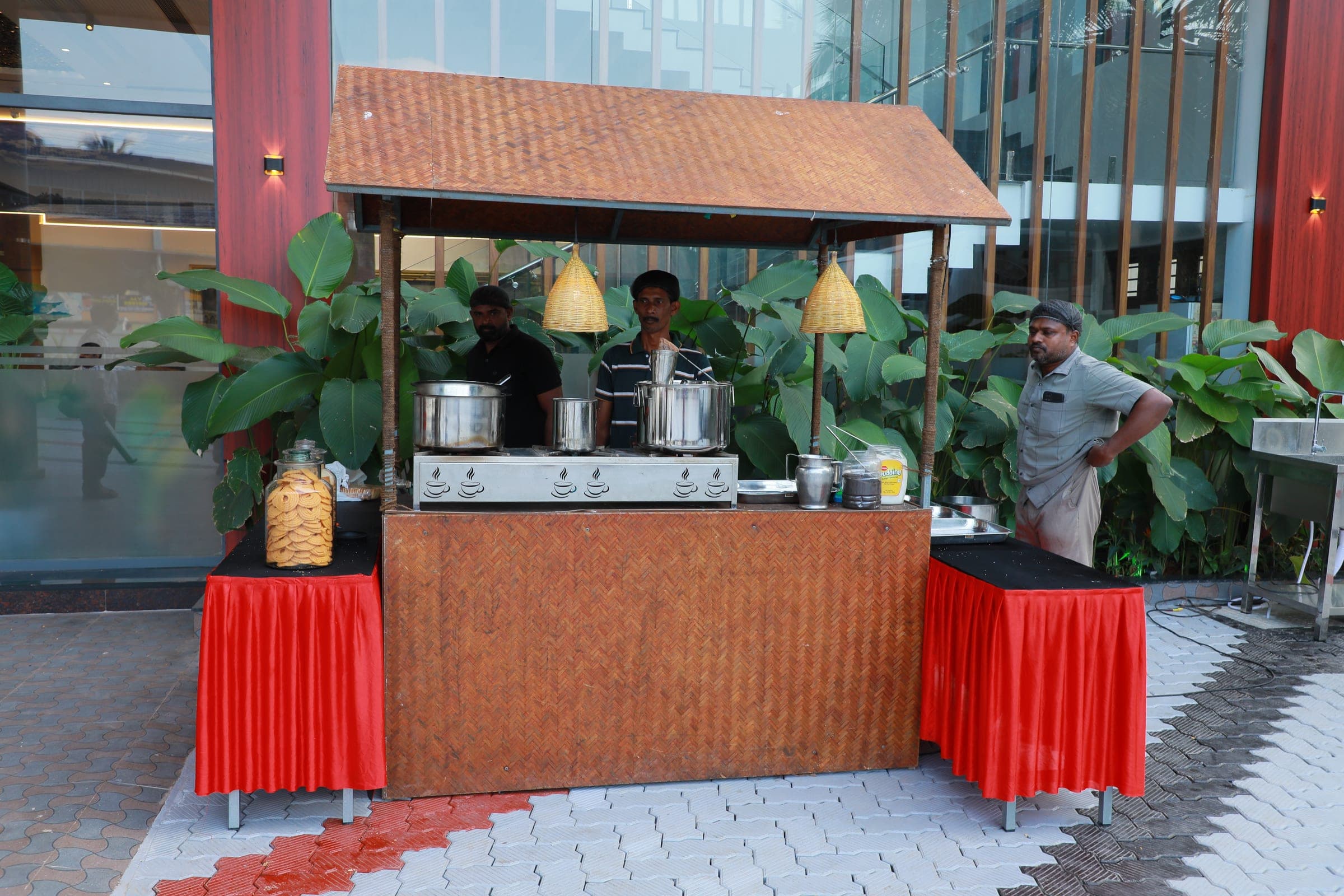 Live catering stall